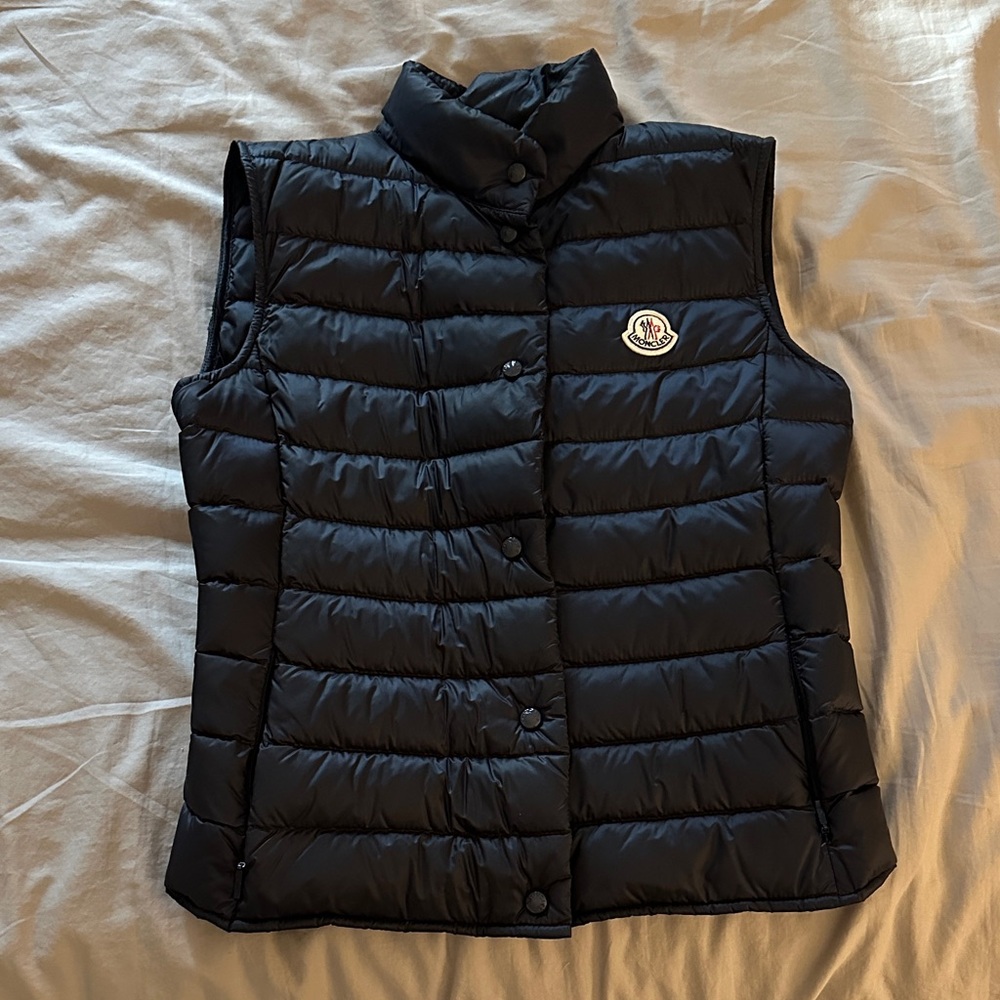 Moncler Navy Puffer Vest for Women